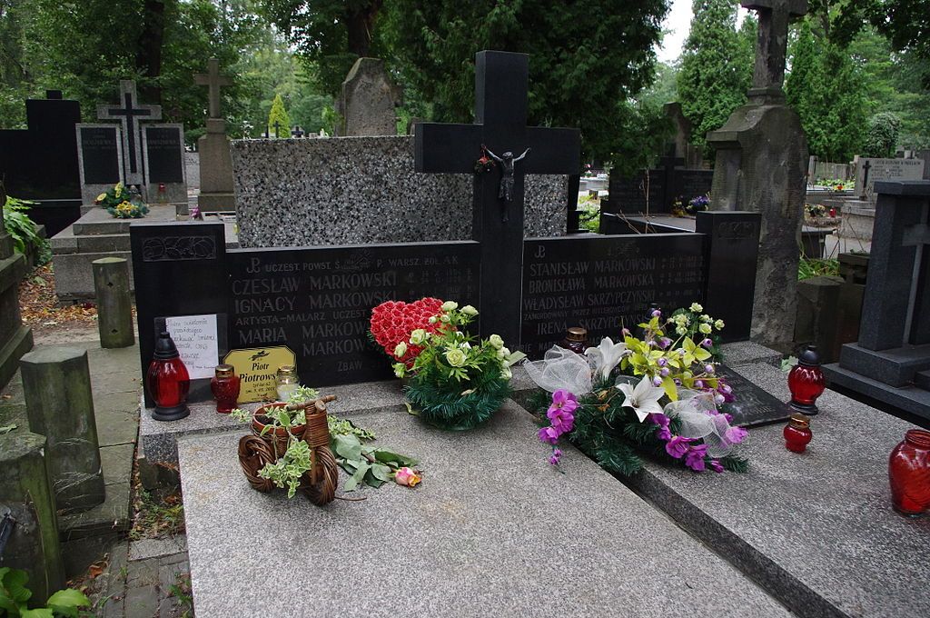 Grób malarza Ignacego Markowskiego na Cmentarzu Bródnowskim w Warszawie